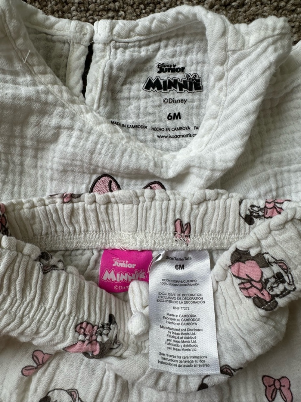 Baby Girl Summer Outfit Bundle 6M | Old Navy, Disney Minnie, Little Me | 6pc - Picture 5 of 7